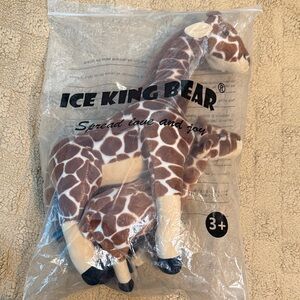 Giraffe Plush - Brown and Cream mommy and baby